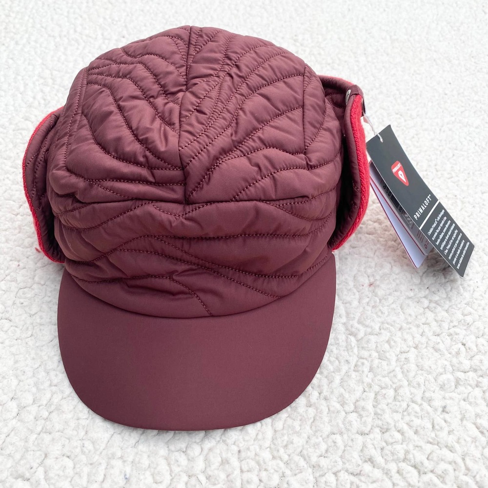 Lululemon Limited Edition Quilted Trapper Hat Red Canada NWT - Picture 5 of 11